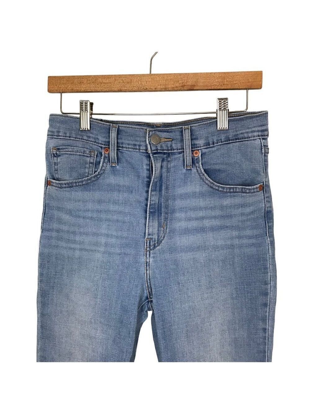 Levi's Mile High Super Skinny 5 Pocket Jeans Size 28 - Picture 4 of 9